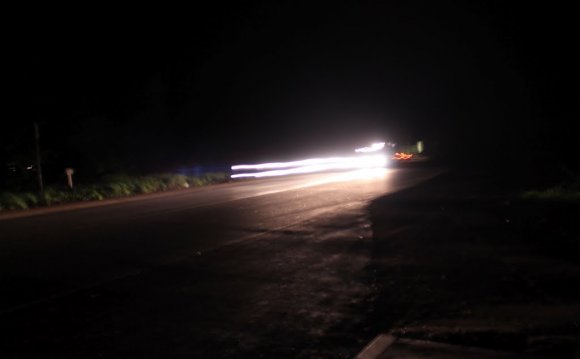 ночная дорога в Заполье у
