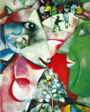 Описание картины Марка Шагала «Я и Деревня»